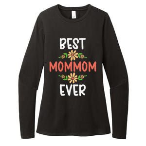 Best MomMom Ever Flower Floral Design Cute Mothers Day Womens CVC Long Sleeve Shirt