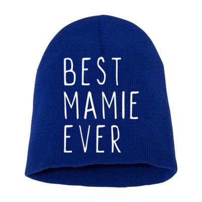 Best Mamie Ever Family Funny Cool Gift Short Acrylic Beanie