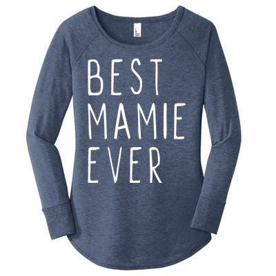 Best Mamie Ever Family Funny Cool Gift Women's Perfect Tri Tunic Long Sleeve Shirt