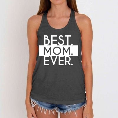 Best Mom Ever Cute Gift Women's Knotted Racerback Tank