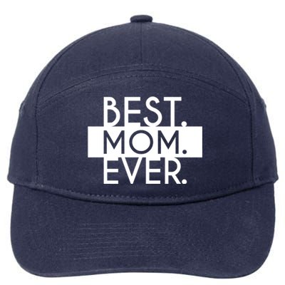 Best Mom Ever Cute Gift 7-Panel Snapback Hat