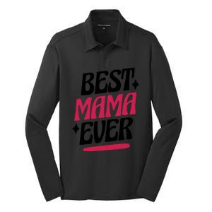 Best MAMA Ever Silk Touch Performance Long Sleeve Polo