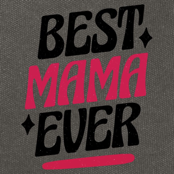 Best MAMA Ever Cotton Canvas Backpack