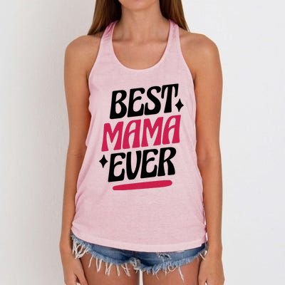 Best MAMA Ever Women's Knotted Racerback Tank