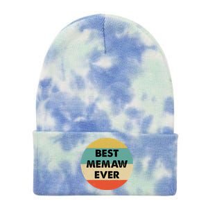 Best Memaw Ever Cool Gift Tie Dye 12in Knit Beanie