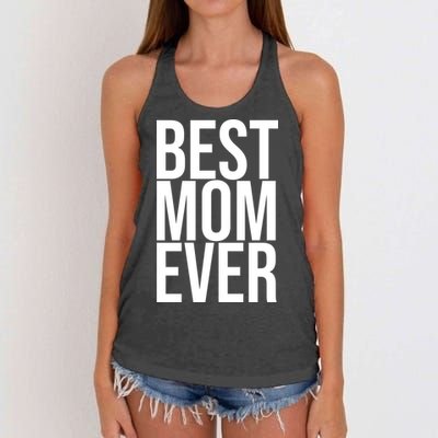 Best Mom Ever Cute Gift For Mom Women's Knotted Racerback Tank