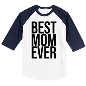 Best Mom Ever Cute Gift For Mom Baseball Sleeve Shirt