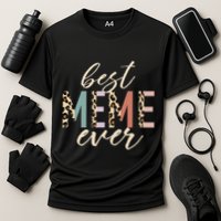 Best Meme Ever Gifts Leopard Print Mothers Day Cooling Performance Crew T-Shirt