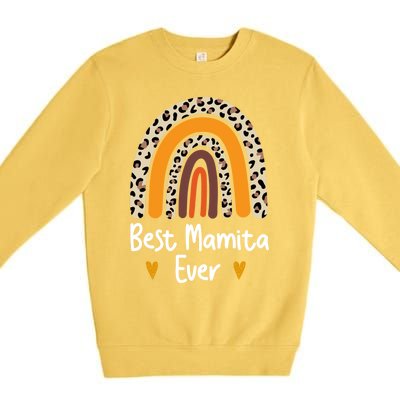 Best Mamita Ever Flowers Mothers Day From Daughter Great Gift Son Gift Premium Crewneck Sweatshirt