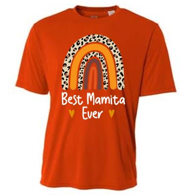 Best Mamita Ever Flowers Mothers Day From Daughter Great Gift Son Gift Cooling Performance Crew T-Shirt