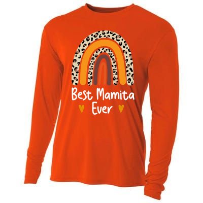 Best Mamita Ever Flowers Mothers Day From Daughter Great Gift Son Gift Cooling Performance Long Sleeve Crew