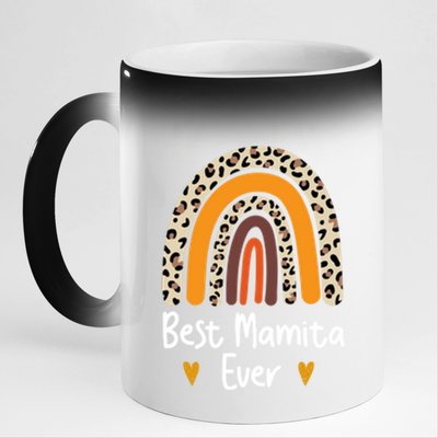 Best Mamita Ever Flowers Mothers Day From Daughter Great Gift Son Gift 11oz Black Color Changing Mug