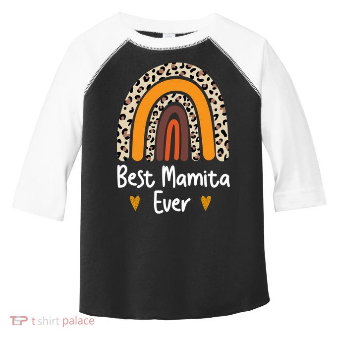 Best Mamita Ever Flowers Mothers Day From Daughter Great Gift Son Gift Toddler Fine Jersey T-Shirt