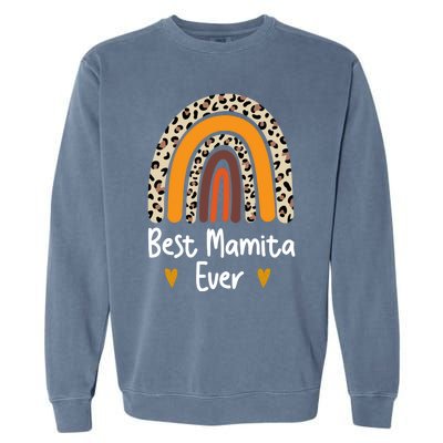 Best Mamita Ever Flowers Mothers Day From Daughter Great Gift Son Gift Garment-Dyed Sweatshirt