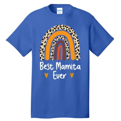 Best Mamita Ever Flowers Mothers Day From Daughter Great Gift Son Gift Tall T-Shirt