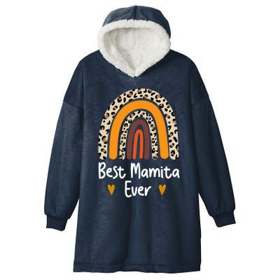 Best Mamita Ever Flowers Mothers Day From Daughter Great Gift Son Gift Hooded Wearable Blanket