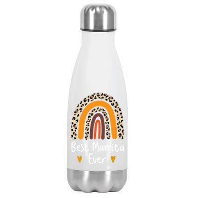 Best Mamita Ever Flowers Mothers Day From Daughter Great Gift Son Gift Stainless Steel Insulated Water Bottle