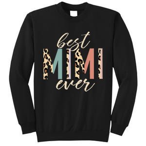 Best Mimi Ever Gifts Leopard Print Mothers Day Sweatshirt