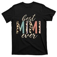 Best Mimi Ever Gifts Leopard Print Mothers Day T-Shirt