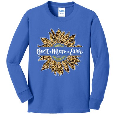 Best Mom Ever Cute Sunflower For Mom Mothers Day Gift Kids Long Sleeve Shirt