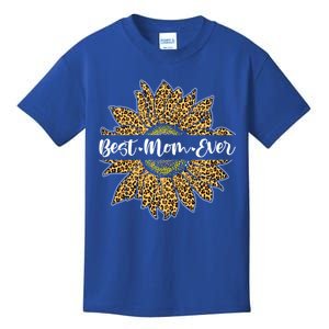 Best Mom Ever Cute Sunflower For Mom Mothers Day Gift Kids T-Shirt