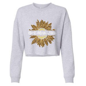 Best Mom Ever Cute Sunflower For Mom Mothers Day Gift Cropped Pullover Crew