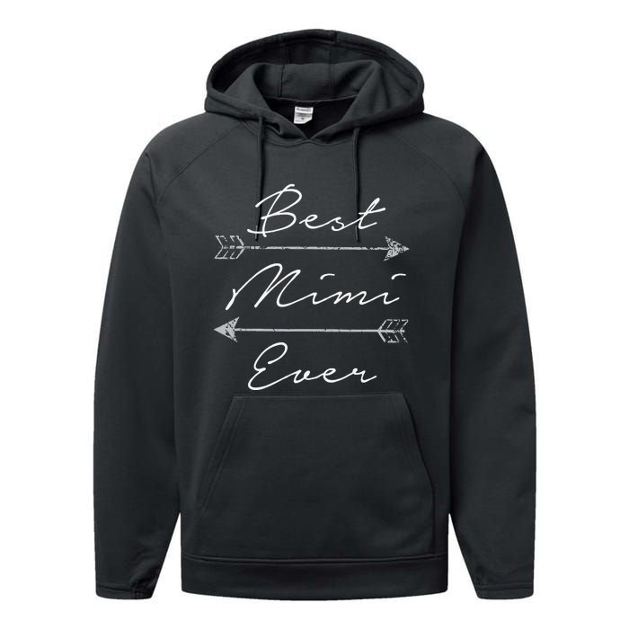 Best Mimi Ever Tribal Arrows Mother's Day Gift Performance Fleece Hoodie