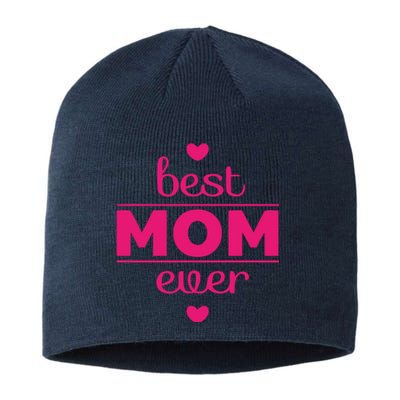 Best Mom Ever Heart Gift Sustainable Beanie