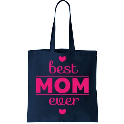 Best Mom Ever Heart Gift Tote Bag