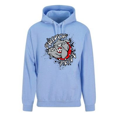 Bulldog Mascot English Bulldog Pride And Loyalty Unisex Surf Hoodie