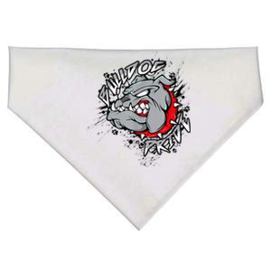 Bulldog Mascot English Bulldog Pride And Loyalty USA-Made Doggie Bandana