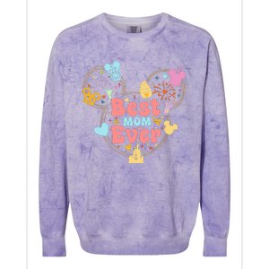 Best Mom Ever Mother's Day Gift Minnie Mom Cute Mama Matching Family Colorblast Crewneck Sweatshirt