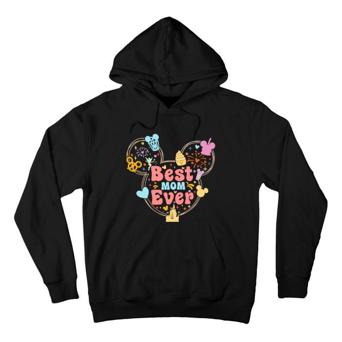 Best Mom Ever Mother's Day Gift Minnie Mom Cute Mama Matching Family Tall Hoodie