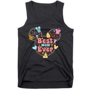 Best Mom Ever Mother's Day Gift Minnie Mom Cute Mama Matching Family Tank Top