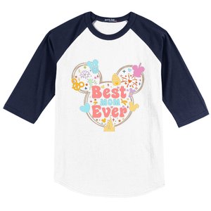 Best Mom Ever Mother's Day Gift Minnie Mom Cute Mama Matching Family Baseball Sleeve Shirt