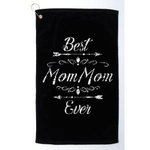 Best MomMom Ever Grandmom Mom Mom Funny Grandmother Grandma Platinum Collection Golf Towel