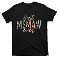 Best Memaw Ever Gifts Leopard Print Mothers Day T-Shirt