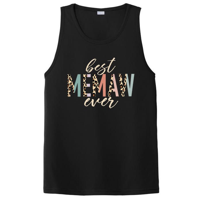 Best Memaw Ever Gifts Leopard Print Mothers Day PosiCharge Competitor Tank