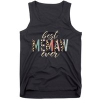 Best Memaw Ever Gifts Leopard Print Mothers Day Tank Top