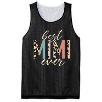 Best Mimi Ever Gifts Leopard Print Mothers Day Mesh Reversible Basketball Jersey Tank