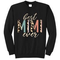 Best Mimi Ever Gifts Leopard Print Mothers Day Tall Sweatshirt