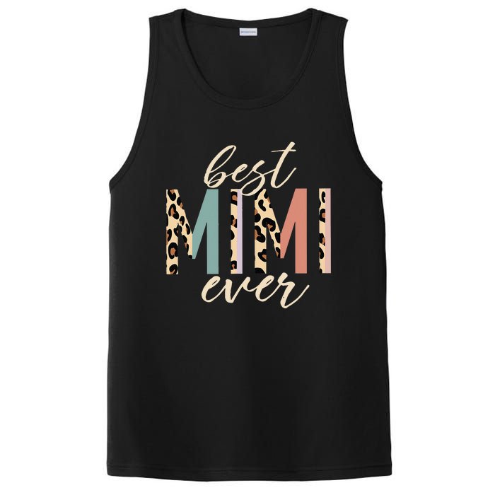 Best Mimi Ever Gifts Leopard Print Mothers Day PosiCharge Competitor Tank