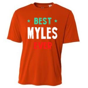 Best Myles Ever First Name Funny Nickname Humor Personalized Meaningful Gift Cooling Performance Crew T-Shirt