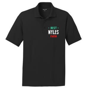 Best Myles Ever First Name Funny Nickname Humor Personalized Meaningful Gift PosiCharge RacerMesh Polo