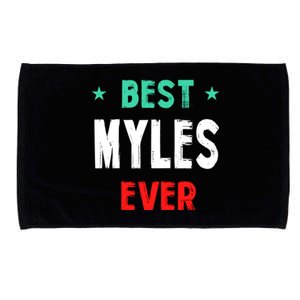 Best Myles Ever First Name Funny Nickname Humor Personalized Meaningful Gift Microfiber Hand Towel