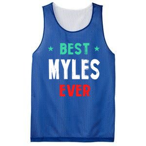 Best Myles Ever First Name Funny Nickname Humor Personalized Meaningful Gift Mesh Reversible Basketball Jersey Tank