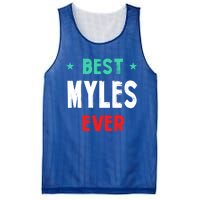 Best Myles Ever First Name Funny Nickname Humor Personalized Meaningful Gift Mesh Reversible Basketball Jersey Tank