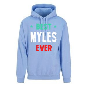 Best Myles Ever First Name Funny Nickname Humor Personalized Meaningful Gift Unisex Surf Hoodie