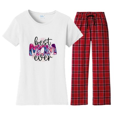 Best Mom Ever Gift For Mother's Day Women's Flannel Pajama Set