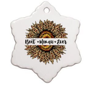 Best Memaw Ever Sunflower Memaw Mothers Day Gifts Ceramic Star Ornament